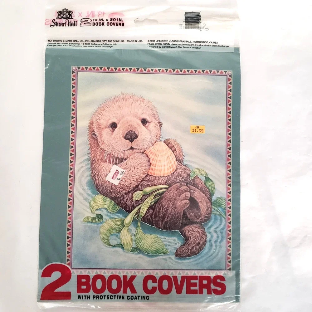 NEW!! (2) Vintage Stuart Hall Schim Schimmel Book Covers 1993 Seal 4 Total 13X20